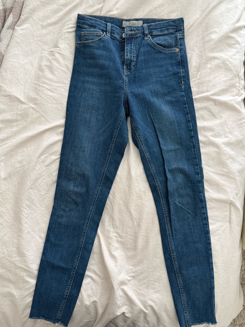 Topshop Dark Blue Skinny Jeans